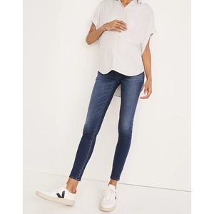 Madewell Maternity Jeans Over the Belly Skinny‎ Danny Wash TENCEL Denim Edition
